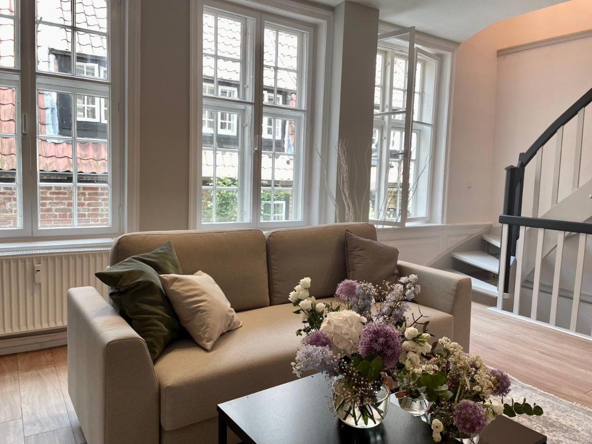 Ferienwohnung Marzipan - Im Herzen Der Altstadt, Historisches Gebaeude Mit Modernem Ambiente, W-Lan Lubeck Luaran gambar